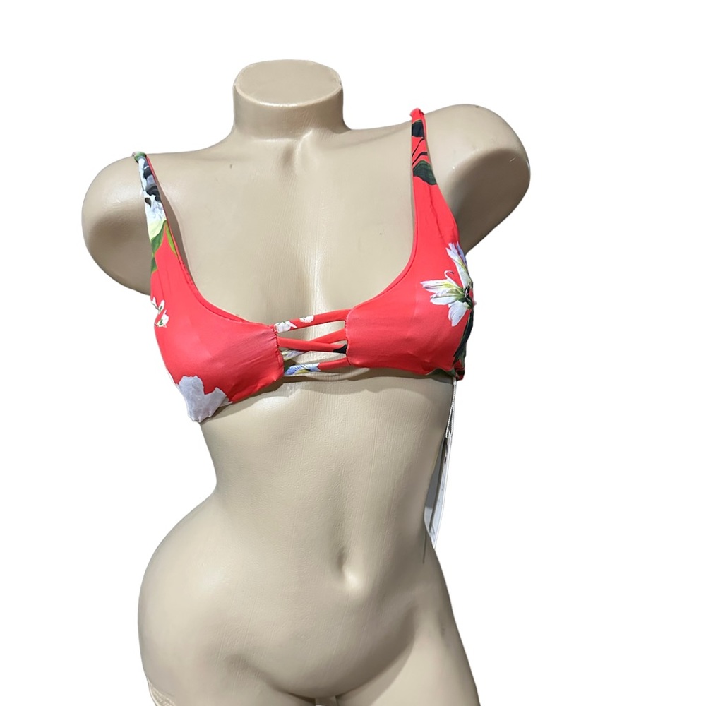 Tini Bikini Tinibikini Floral Tropical Bikini Swim Top Extra Small XS NEW NWT
